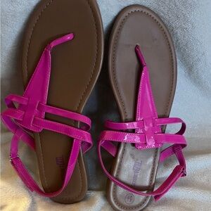 SmartFit Pink Sandals or Black Effortless Elegance, Sz 5.5